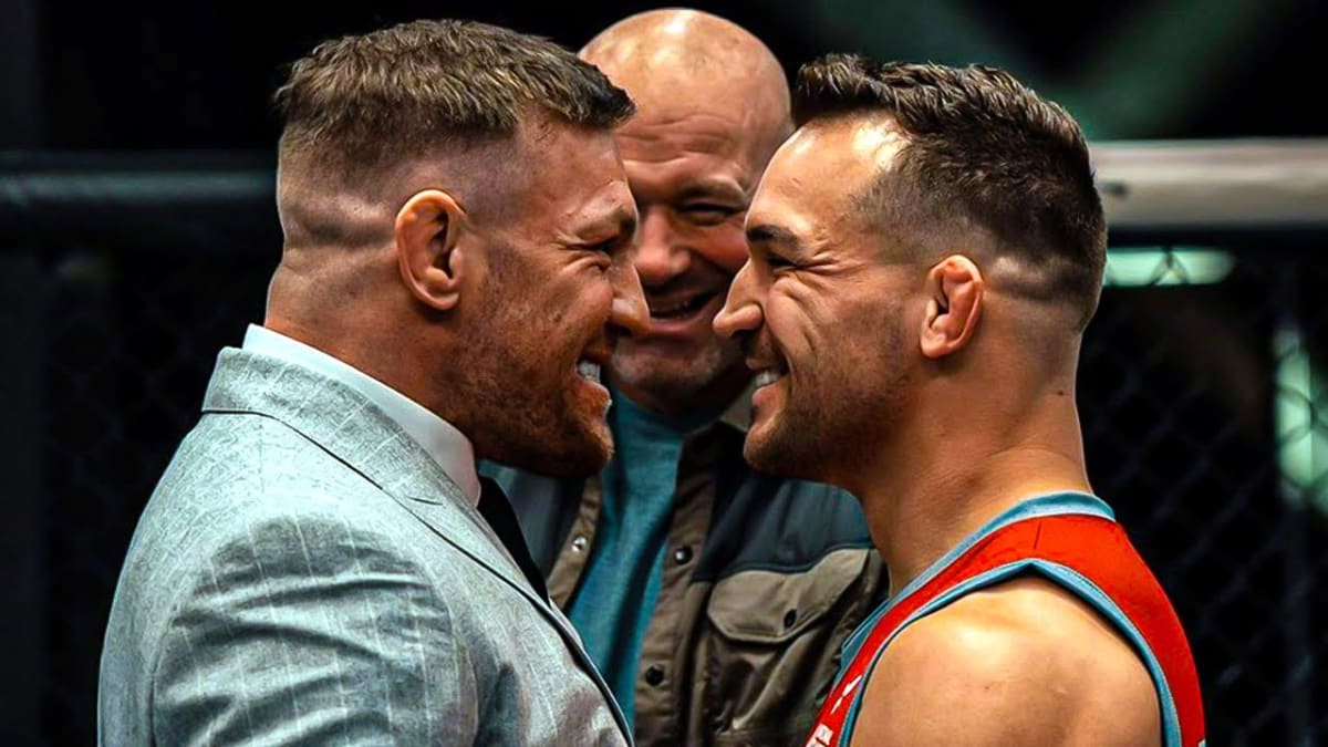 Conor McGregor vs. Michael Chandler TUF 31 Face-Off with Dana White.