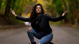 Julianna Pena posing