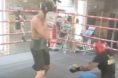 Claressa Shields sparring