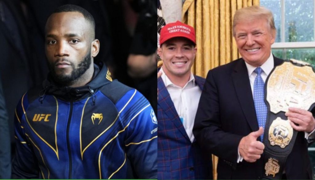 Leon Edwards, Colby Covington and Donald Trump