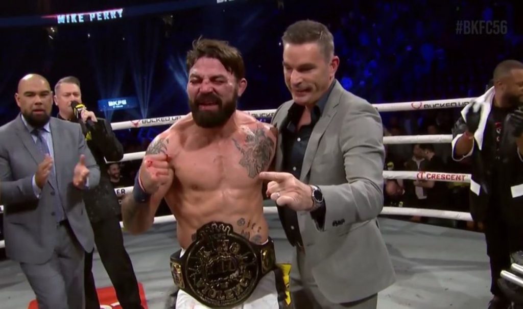 Mike Perry, Eddie Alvarez, BKFC 56, Results, TKO