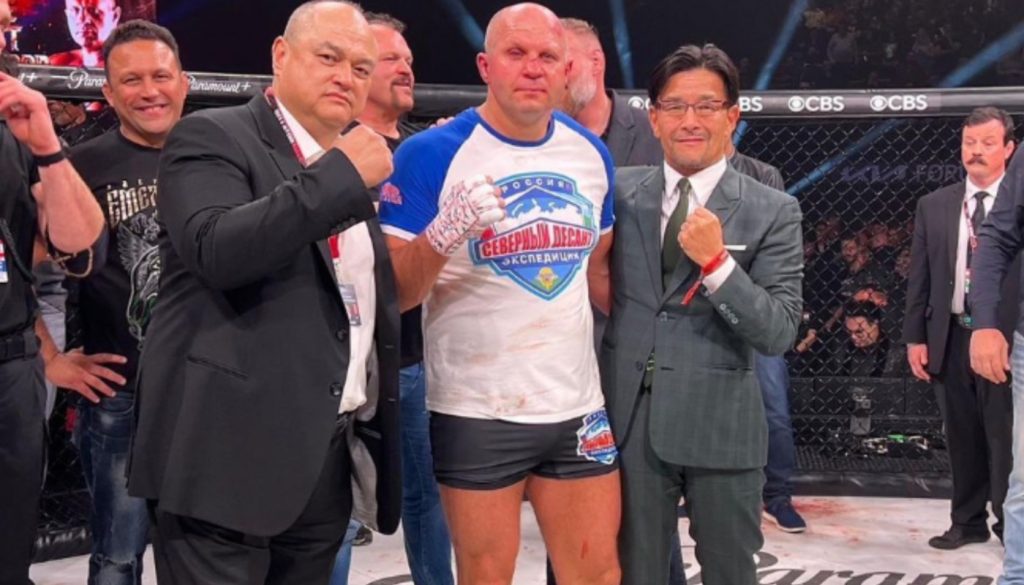 Nobuyuki Sakaibara and Scott Coker