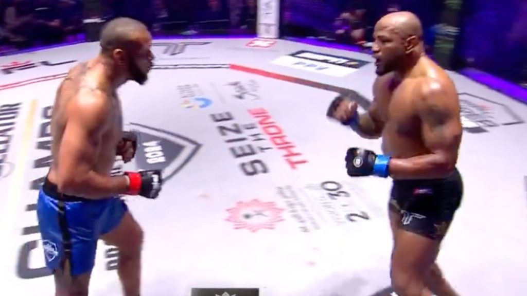 Yoel Romero and Thiago Santos