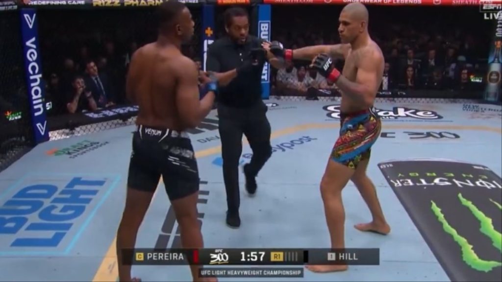 Alex Pereira and Jamahal Hill, UFC 300