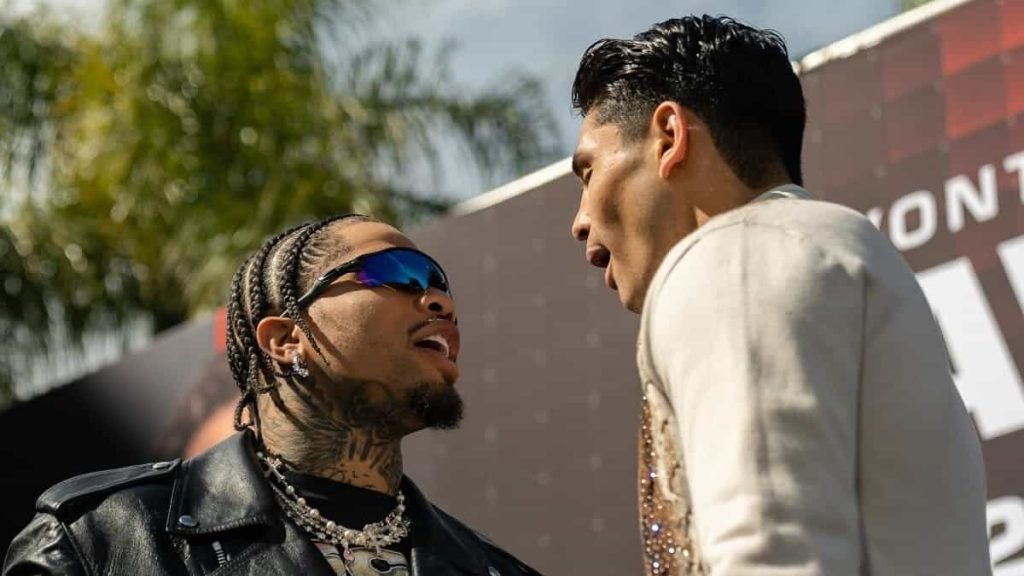 Ryan Garcia Gervonta Davis staredown