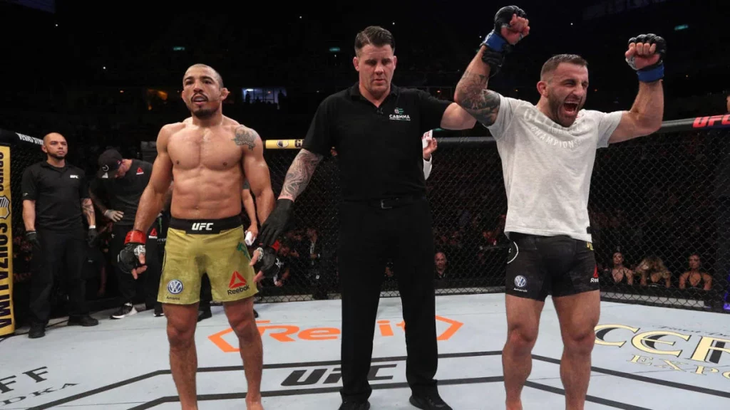 Alexander Volkanovski and Jose Aldo