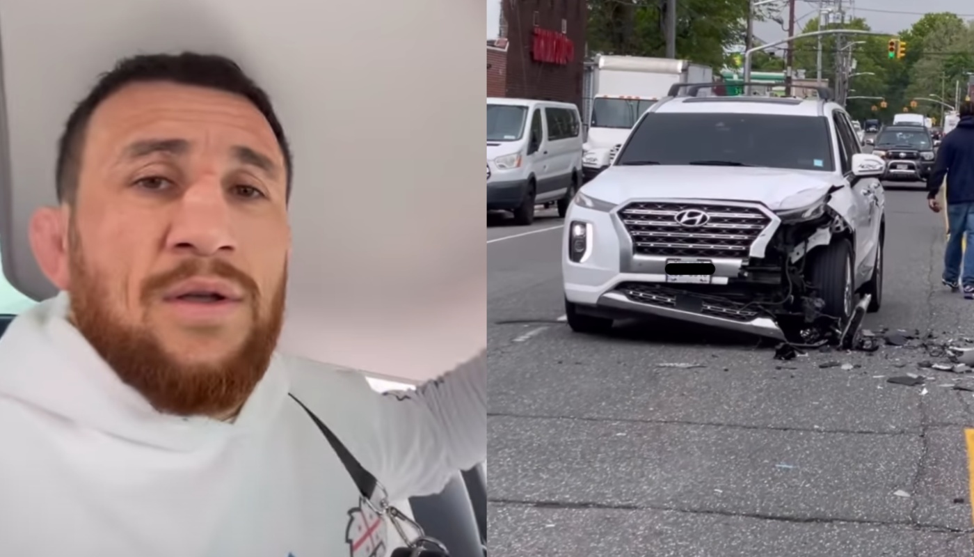 VIDEO | UFC star Merab Dvalishvili uninjured in serious car accident in New York | BJPenn.com – BJPENN.COM