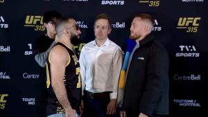 Belal Muhammad Jack Della Maddalena Staredown, UFC, MMA, UFC 315