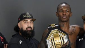 Israel Adesanya and Eugene Bareman