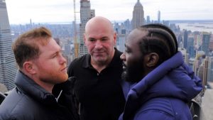 Dana White Canelo Alvarez Terence Crawford
