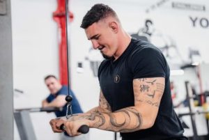 Tom Aspinall training