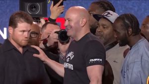 Dana White Canelo Alvarez Terence Crawford