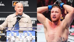 Dana White and Justin Gaethje