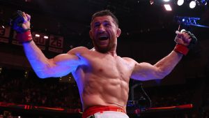 Merab Dvalishvili Celebrates UFC 316 Win