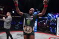 Corey Anderson celebrates Bellator title win