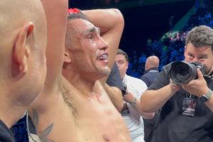 Tony Ferguson celebrates Misfits Boxing 22