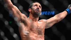Luke Rockhold enters the Octagon for his fight against Paulo Costa at UFC 278