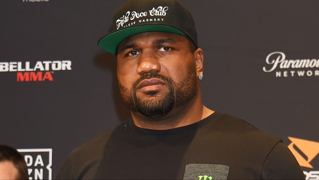 Rampage Jackson appears at the official weigh-in for Bellator Japan