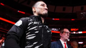 Baisangur Susurkaev enters the Octagon for his UFC debut against Eric Nolan at UFC 319