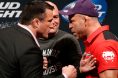 Chael Sonnen and Wanderlei Silva face off ahead of their fight