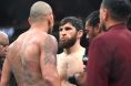Alex Pereira and Magomed Ankalaev face off just minutes before their fight at UFC 320