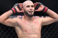 Muhammad Mokaev enters the Octagon for his fight at UFC 304