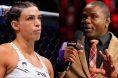 Mackenzie Dern enters the Octagon for her fight at UFC 321, opposite Din Thomas cageside at UFC BJJ 3