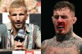 TJ Dillashaw appears at the UFC 280 press conference, opposite Tom Aspinall after an eye poke at UFC 321