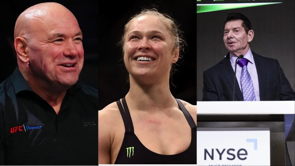 Dana White Ronda Rousey Vince McMahon