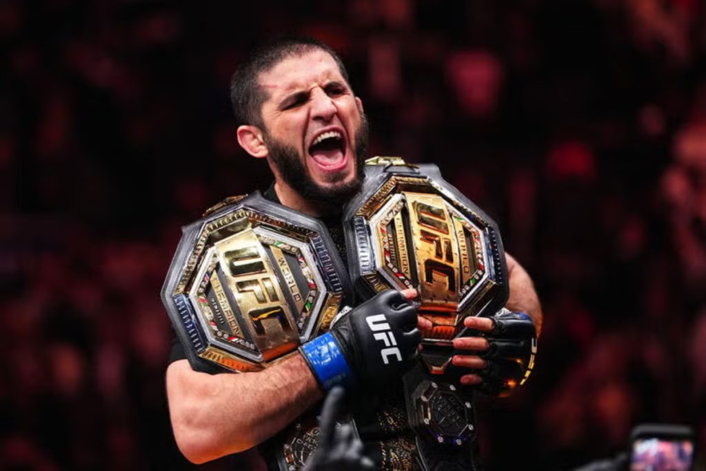 Islam Makhachev wins at UFC 322