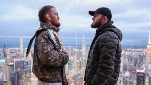 Jack Della Maddalena and Islam Makhachev UFC 322 staredown