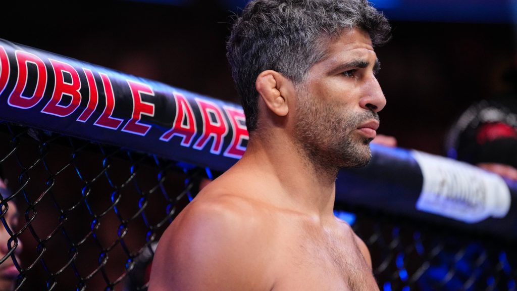 Beneil Dariush enters the Octagon for his fight at UFC 317