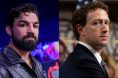 Mike Perry attends a Bare Knuckle FC event, opposite Mark Zuckerberg at a judicial hearing