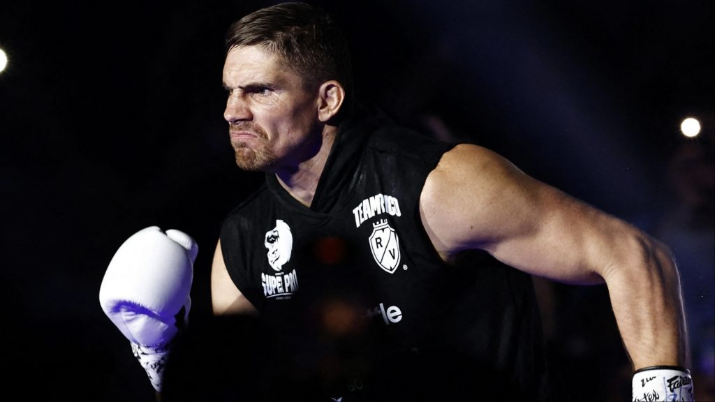 Rico Verhoeven walks to the ring for his GLORY fight against Artem Vakhitov
