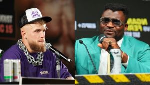 Jake Paul and Francis Ngannou presser