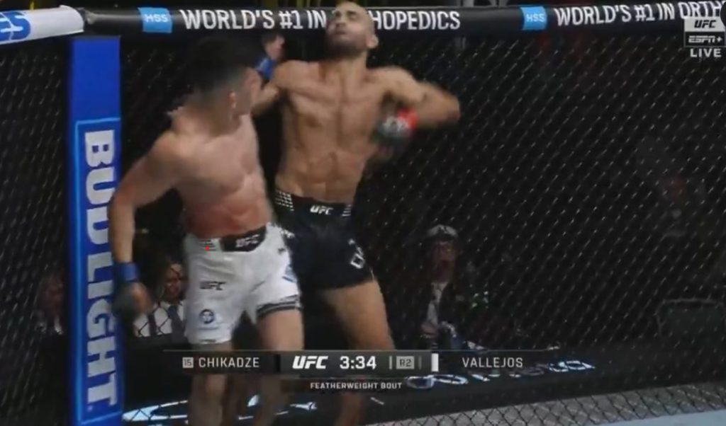 Kevin Vallejos, UFC Vegas 112, KO, Giga Chikadze, Results, UFC