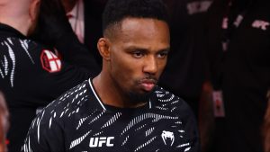 Lerone Murphy walks out to the Octagon for his fight at UFC 319