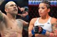 Alex Pereira celebrates his win at UFC 320, opposite Tracy Cortez in the Octagon at UFC 322