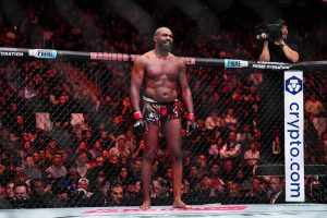 Jon Jones during his UFC 309 fight at MSG