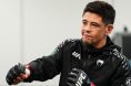 Brandon Moreno warms up for a UFC fight
