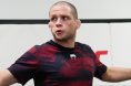 Alex Morono warms up backstage at UFC Vegas 113