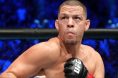 Nate Diaz enters the Octagon for his fight at UFC 279