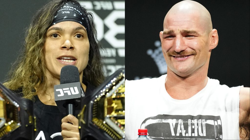 Amanda Nunes and Sean Strickland