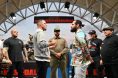 Nate Diaz and Jorge Masivdal staredown