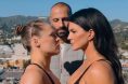 Ronda Rousey and Gina Carano staredown