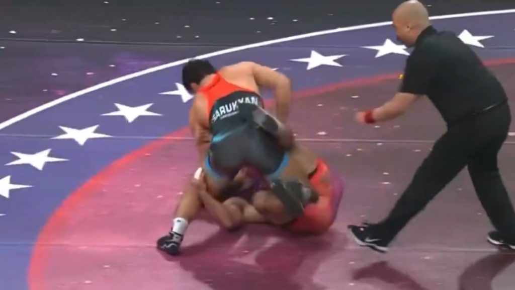 Arman Tsarukyan and Georgio Poullas brawl