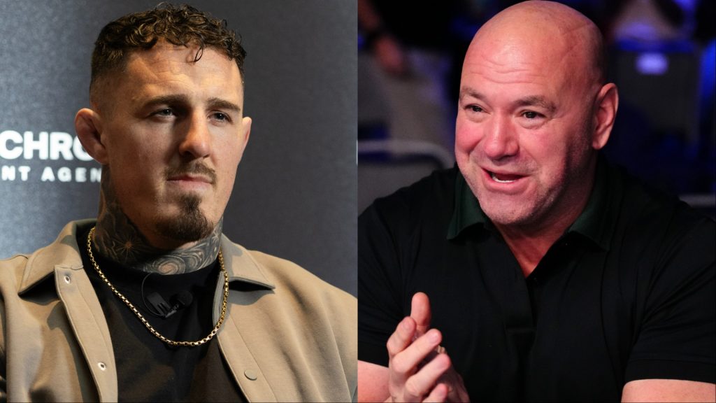 Tom Aspinall and Dana White
