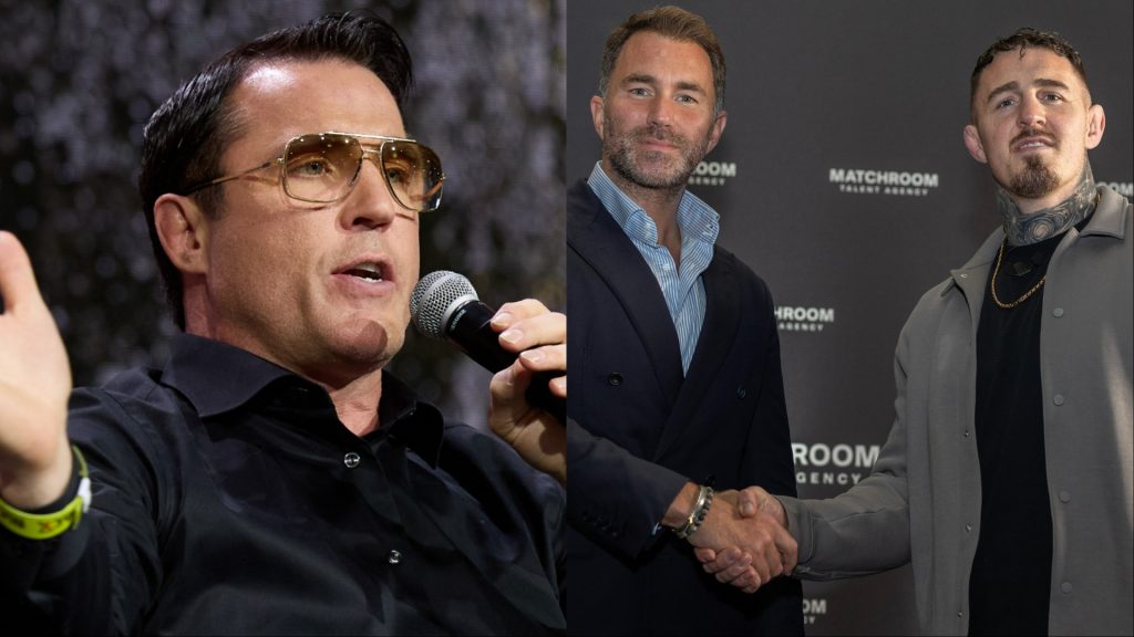 Chael Sonnen, Eddie Hearn and Tom Aspinall