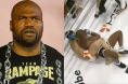 Rampage Jackson walking out, opposite Jackson vs. Kazushi Sakuraba sequence