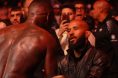 Israel Adesanya and Demetrious Johnson at UFC Seattle